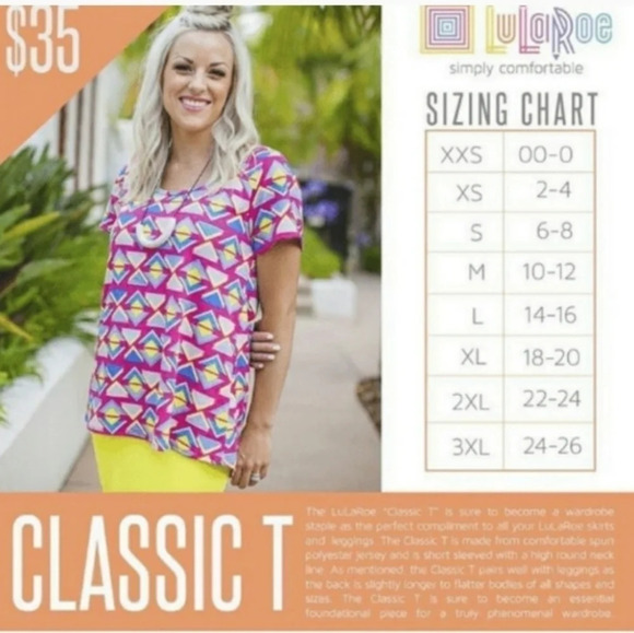 *NWT* LulaRoe Classic Tee - Picture 3 of 3